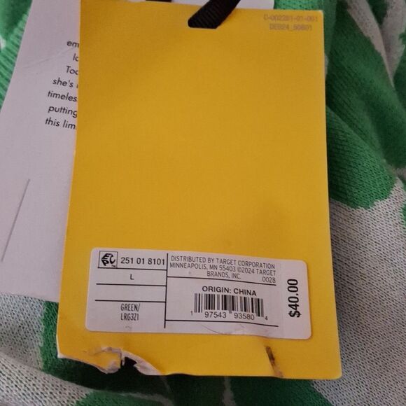 Diane Von Furstenberg X Target Ginkgo Green Sweater Pants NWT - Picture 5 of 5